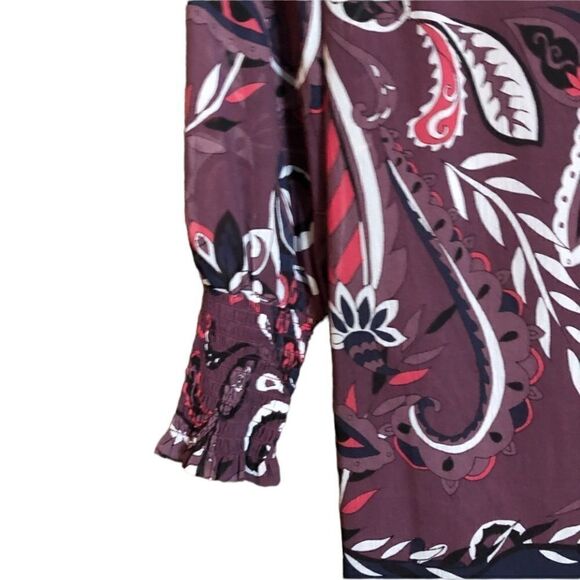 NWT! Loft paisley patterned dress. Size xs petite - Picture 3 of 13